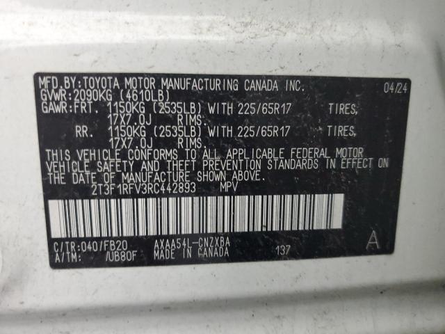2024 TOYOTA RAV4 LE - 2T3F1RFV3RC442893