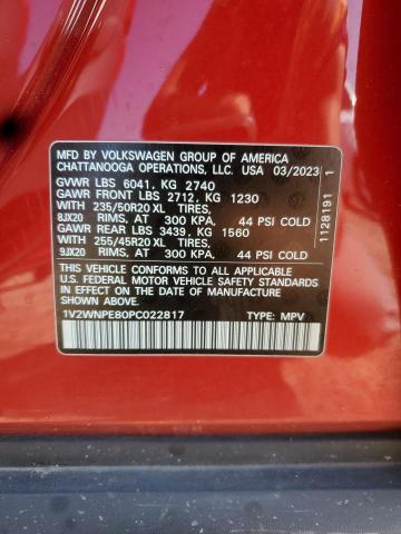 2023 VOLKSWAGEN ID.4 PRO S 1V2WNPE80PC022817