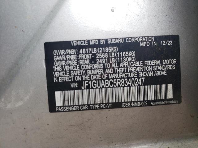 2024 SUBARU IMPREZA JF1GUABC5R8340247