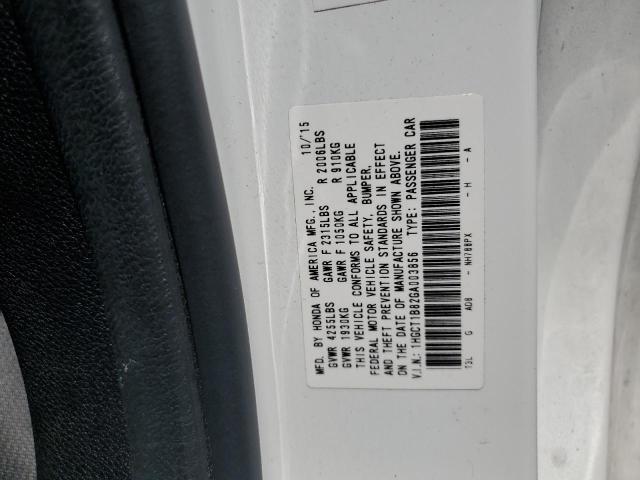 2016 HONDA ACCORD EXL - 1HGCT1B82GA003856