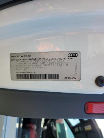 2018 AUDI S5 PREMIUM WAUY4GF59JN004438