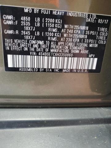 2017 SUBARU OUTBACK TO 4S4BSETC6H3350860