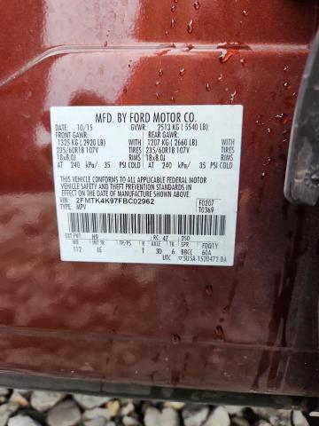 2015 FORD EDGE TITAN 2FMTK4K97FBC02962