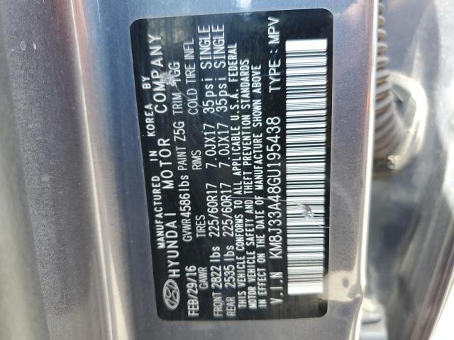 2016 HYUNDAI TUCSON LIM - KM8J33A48GU195438