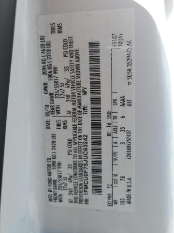 2018 FORD ESCAPE S 1FMCU0F75JUC63242