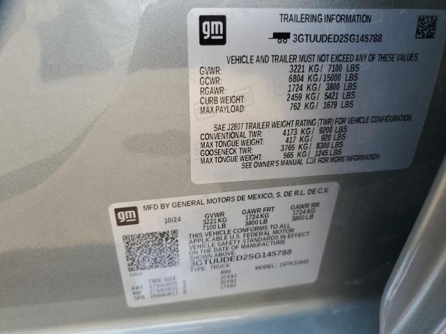 2025 GMC SIERRA K15 3GTUUDED2SG145788