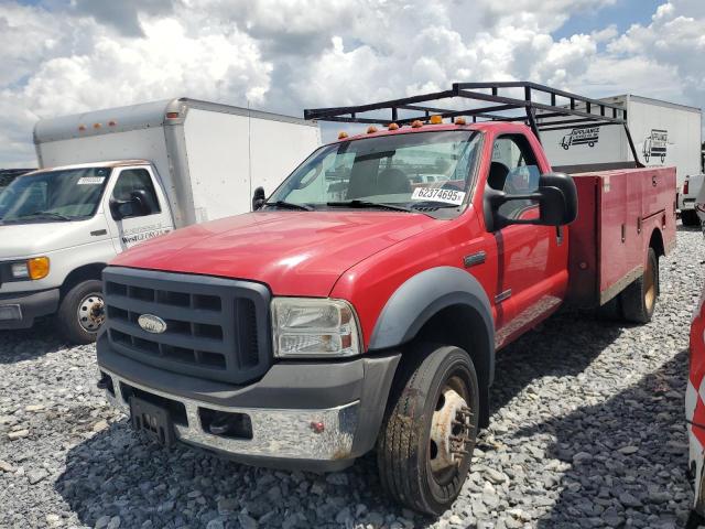 FORD F550 SUPER 2006 red chassis diesel 1FDAF56P46ED91536 photo #1