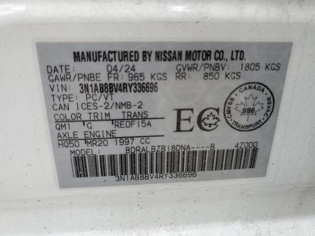 2024 NISSAN SENTRA S 3N1AB8BV4RY336696