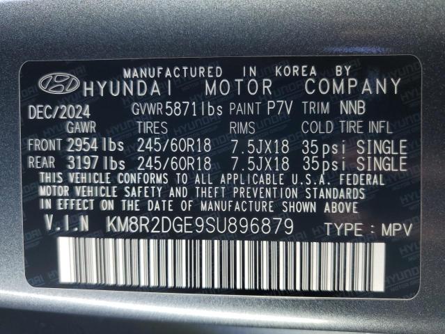 2025 HYUNDAI PALISADE SEL KM8R2DGE9SU896879