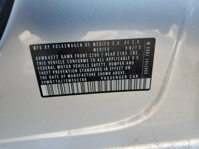 2014 VOLKSWAGEN JETTA SE - 3VWD17AJ1EM362788