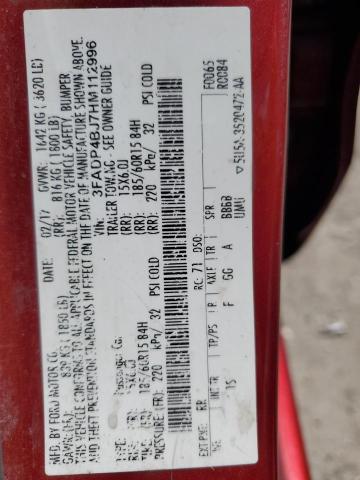 2017 FORD FIESTA SE - 3FADP4BJ7HM112996