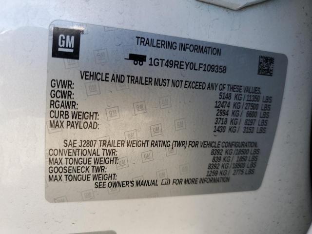 2020 GMC SIERRA K25 1GT49REY0LF109358