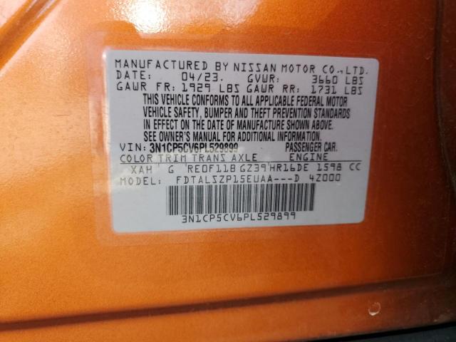 2023 NISSAN KICKS SV 3N1CP5CV6PL529899
