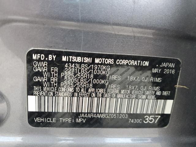 2016 MITSUBISHI OUTLANDER JA4AR4AW8GZ051203