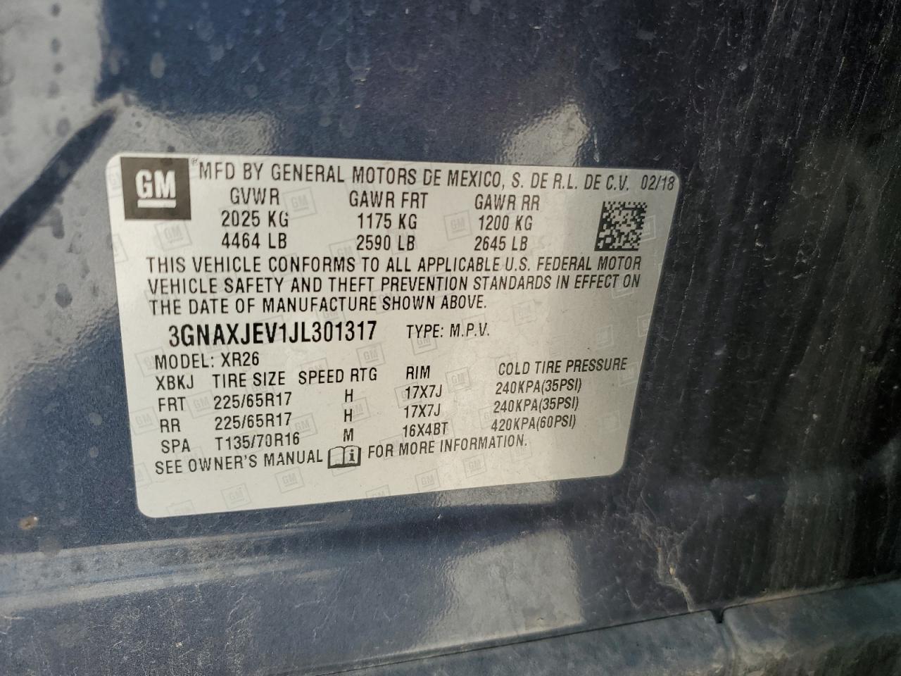 CHEVROLET EQUINOX LT