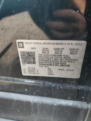 2019 CHEVROLET EQUINOX LS 3GNAXHEV1KL362158