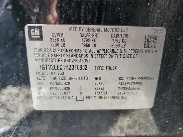 2017 GMC SIERRA K15 1GTV2LEC1HZ310802