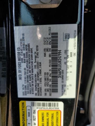 2018 FORD FUSION SE - 3FA6P0LU5JR247994