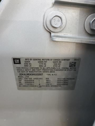 2017 GMC TERRAIN SL 2GKALMEK9H6332667