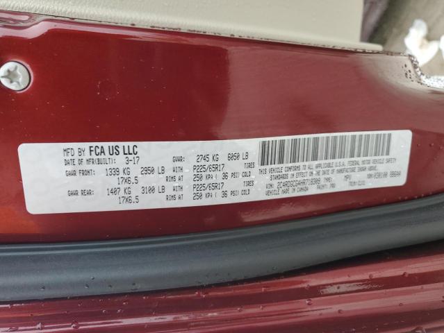 2017 DODGE GRAND CARA 2C4RDGCG4HR718309
