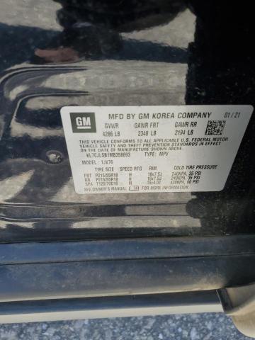 2021 CHEVROLET TRAX 1LT KL7CJLSB1MB358693