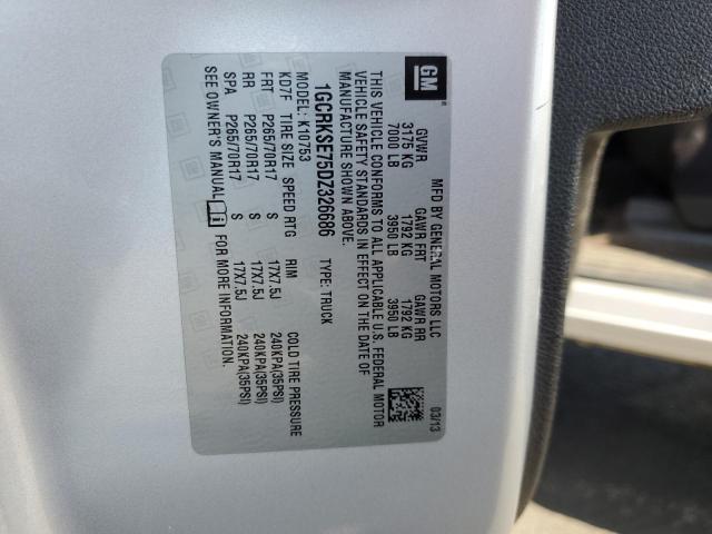 2013 CHEVROLET SILVERADO - 1GCRKSE75DZ326686