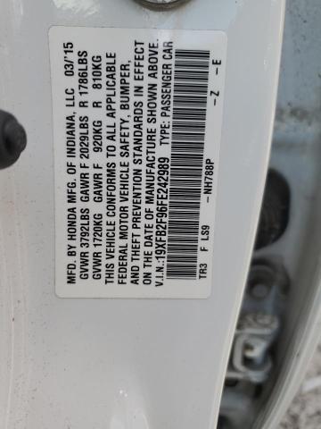 2015 HONDA CIVIC EXL 19XFB2F96FE242989