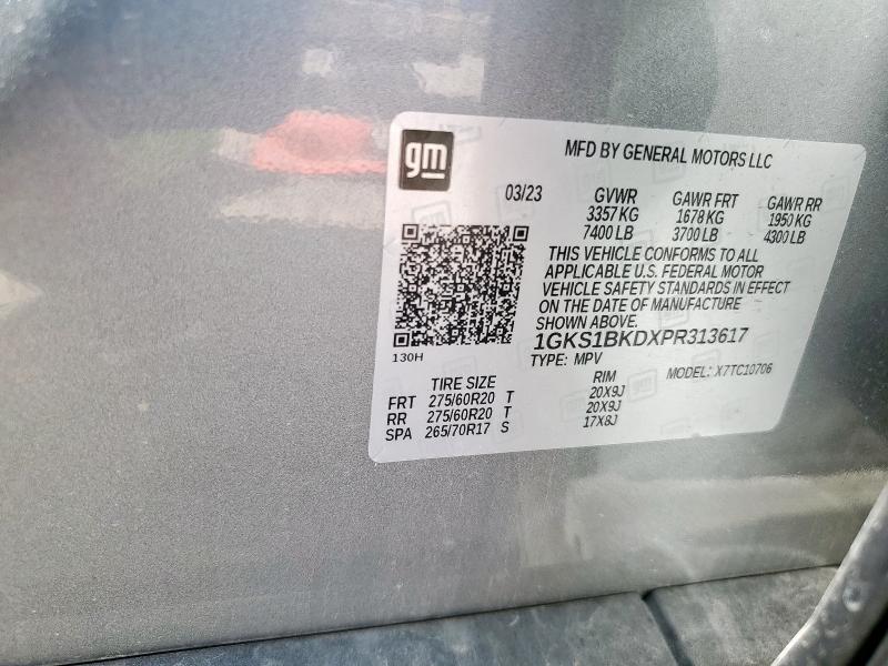 2023 GMC YUKON SLT 1GKS1BKDXPR313617