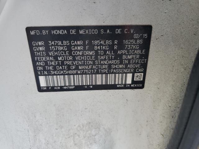 2015 HONDA FIT EX 3HGGK5H88FM775217