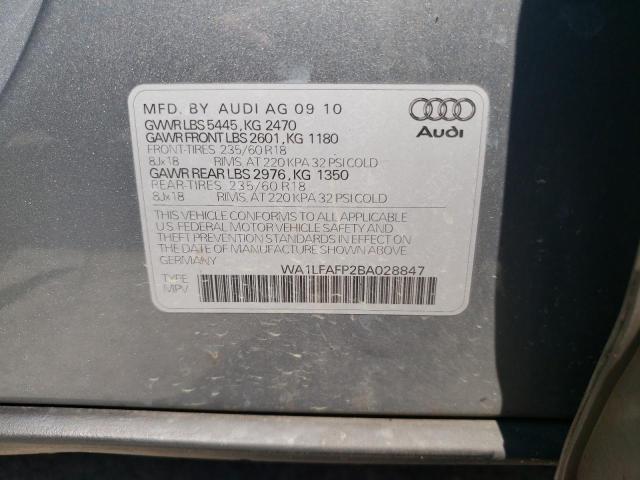 2011 AUDI Q5 PREMIUM - WA1LFAFP2BA028847