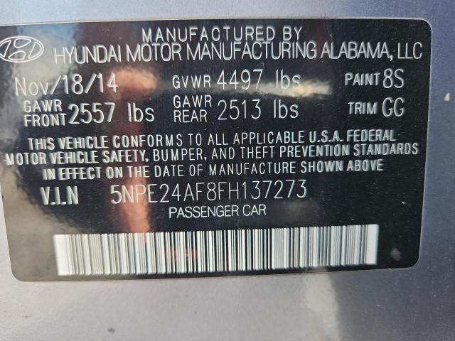 2015 HYUNDAI SONATA SE - 5NPE24AF8FH137273