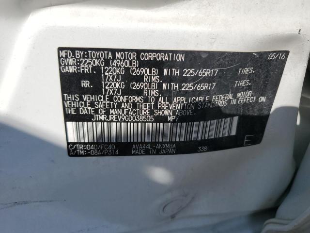 2016 TOYOTA RAV4 HV XL JTMRJREV9GD038505