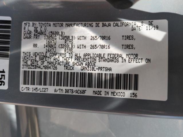 2020 TOYOTA TACOMA DOU 3TMDZ5BN4LM084726