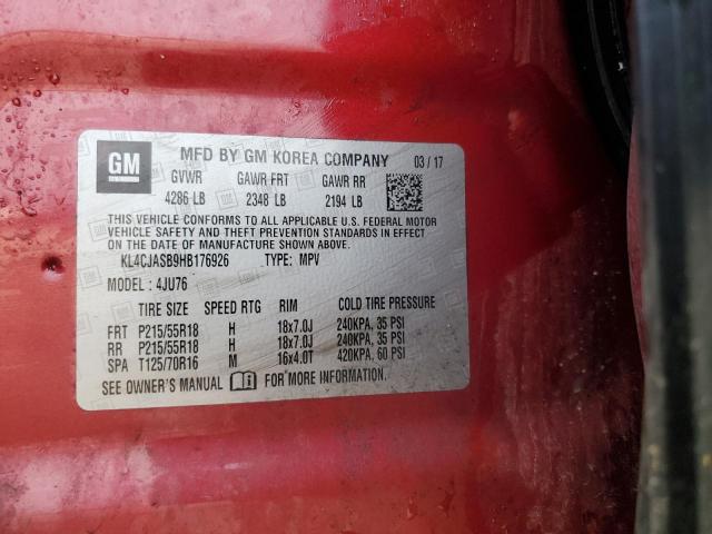 2017 BUICK ENCORE PRE KL4CJASB9HB176926