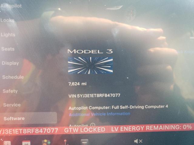 2024 TESLA MODEL 3 5YJ3E1ET8RF847077