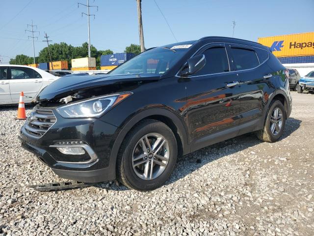 HYUNDAI SANTA FE S 2018 black  gas 5XYZUDLB9JG512111 photo #1