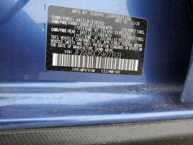 2025 SUBARU CROSSTREK - JF2GUHDC2SH223121