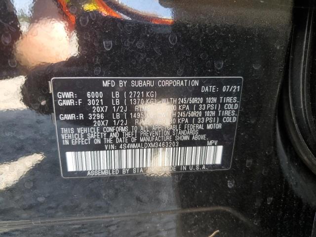 2021 SUBARU ASCENT LIM 4S4WMALDXM3463203