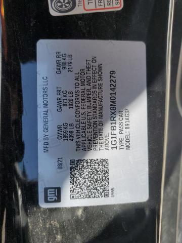 2021 CHEVROLET CAMARO LS 1G1FB1RX8M0142279