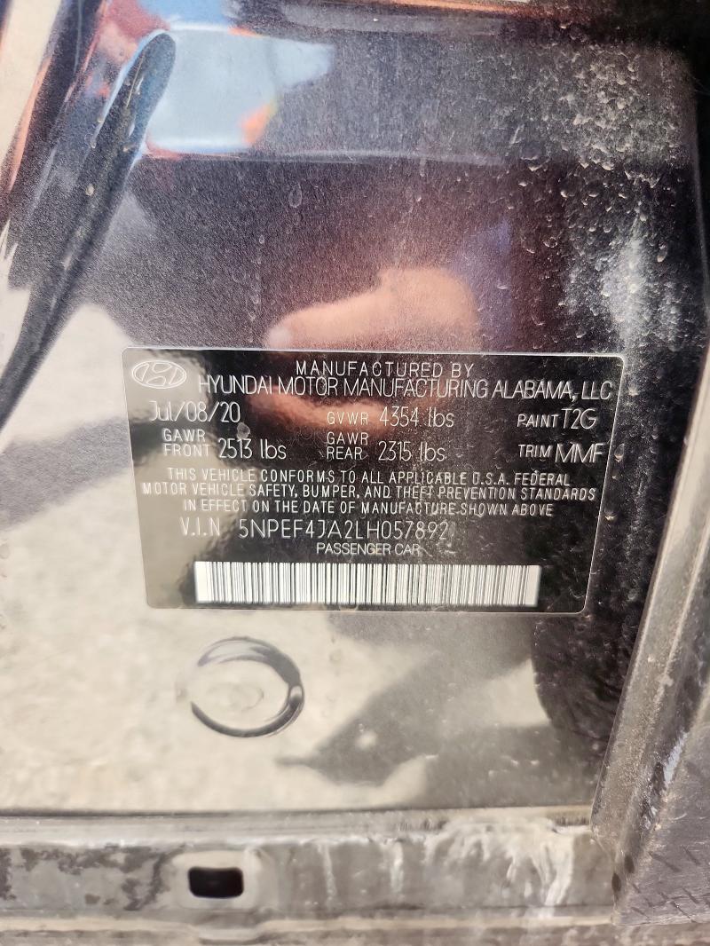 2020 HYUNDAI SONATA SEL 5NPEF4JA2LH057892