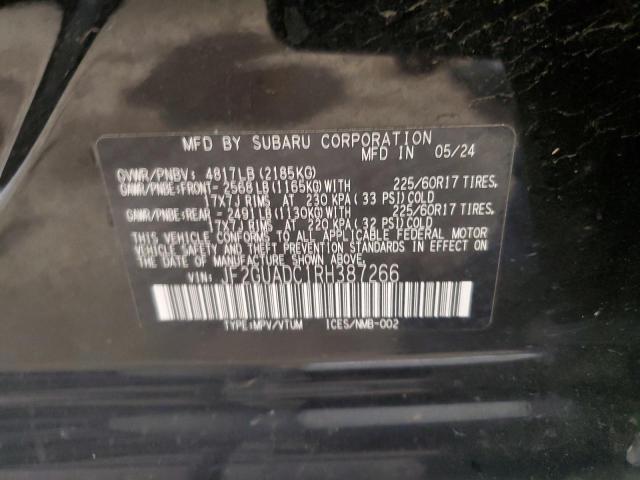 2024 SUBARU CROSSTREK JF2GUADC1RH387266