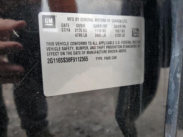 2015 CHEVROLET IMPALA LTZ - 2G1165S38F9112365