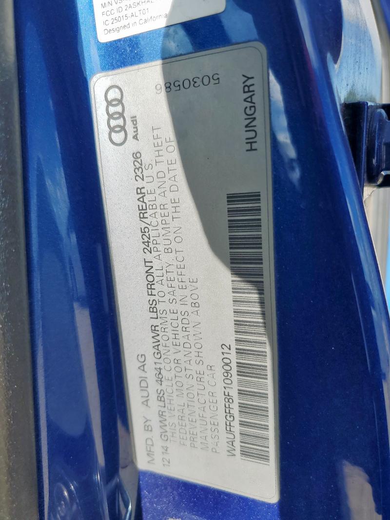 2015 AUDI S3 PRESTIG WAUFFGFF8F1090012