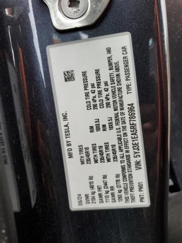 2024 TESLA MODEL 3 5YJ3E1EA5RF786964