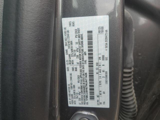 2022 FORD ESCAPE SEL 1FMCU9H67NUA11426