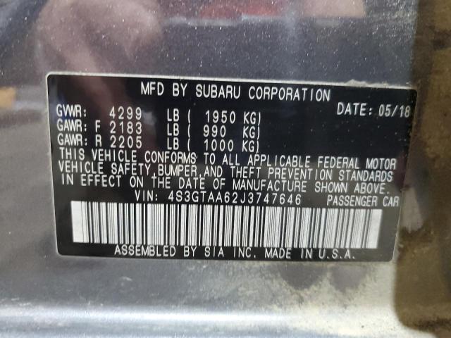 2018 SUBARU IMPREZA - 4S3GTAA62J3747646