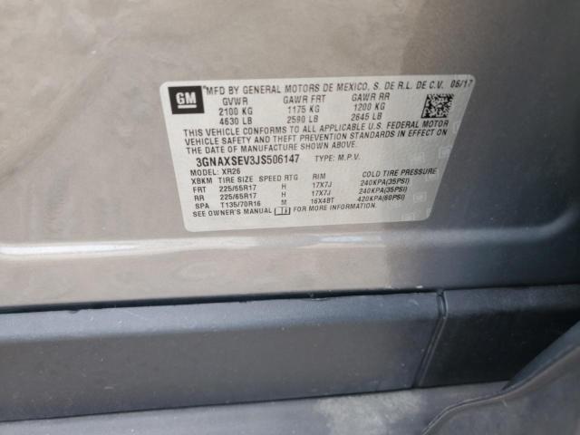 2018 CHEVROLET EQUINOX LT - 3GNAXSEV3JS506147