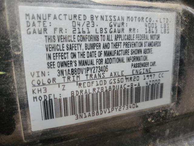 2023 NISSAN SENTRA SR 3N1AB8DV1PY273406