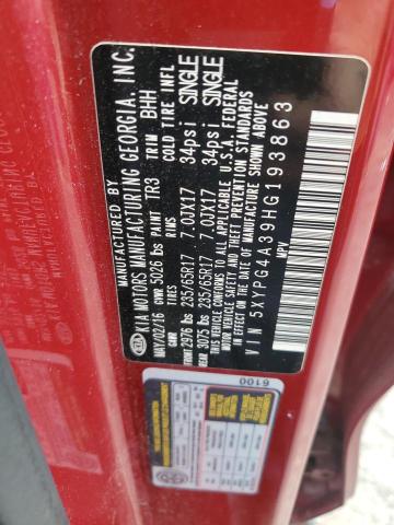 2017 KIA SORENTO LX 5XYPG4A39HG193863