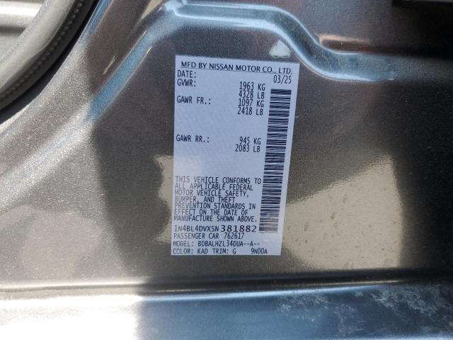 2025 NISSAN ALTIMA SV 1N4BL4DVXSN381882